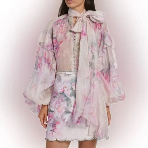 Zimmermann blouse size 0 and skirt size 0 set of 2 - Picture 3 of 15